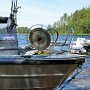 Our boat is a Faster 555 (5.6 m long, made in 2010) with a Honda 90 hp outboard motor  is especially equipped for spinning in Lake Saimaa.